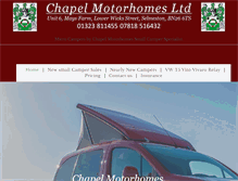 Tablet Screenshot of chapelmotorhomes.co.uk